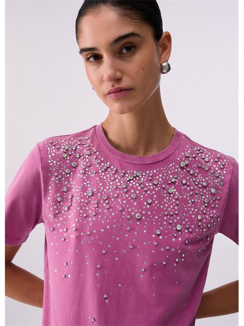 T-shirt woman pink LIU JO | CA6193J3868/P9666